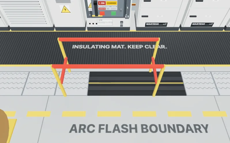 3D view of the Size a motor circuit level in the Substation and MCC lab